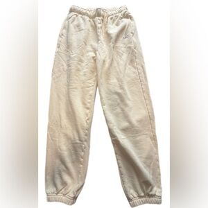 Alo yellow accolade sweatpants candlelight yellow large
